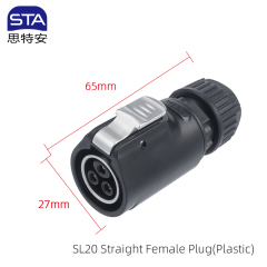 Straight Female Plug