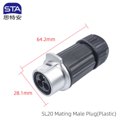 Plastic Mating Male Plug
