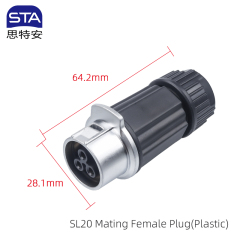 Plastic Mating Female Plug