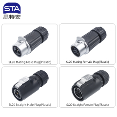 LP20 Screw aviation plug IP68 | Industrial Waterproof Connector