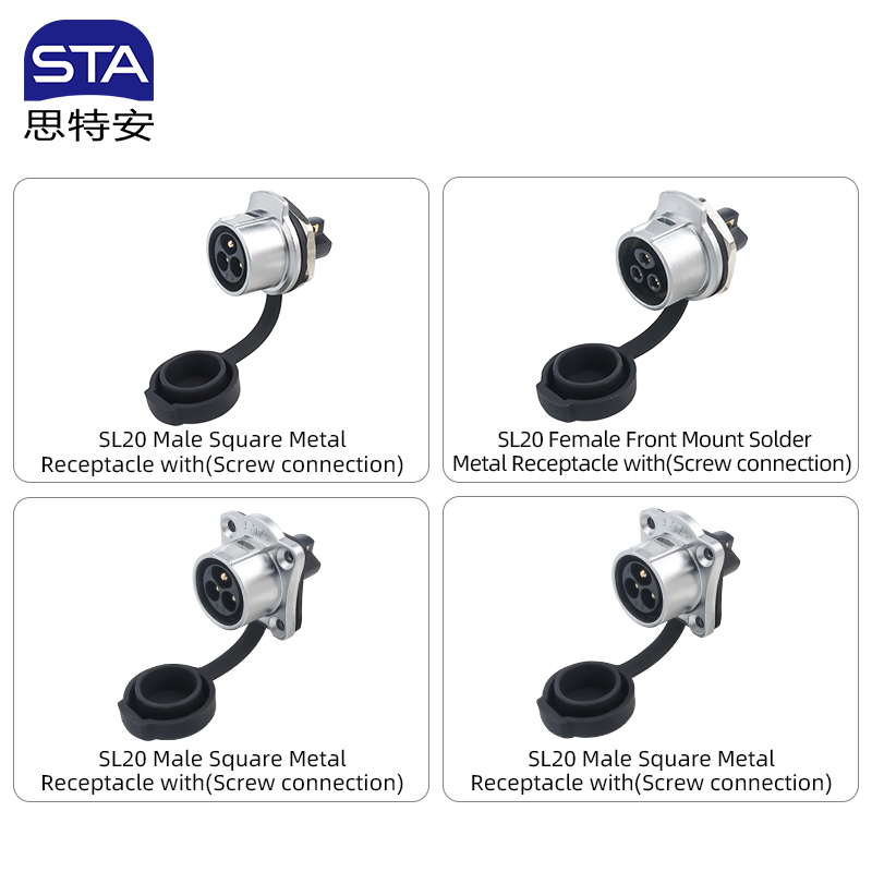 LP20 Screw aviation plug IP68 | Industrial Waterproof Connector