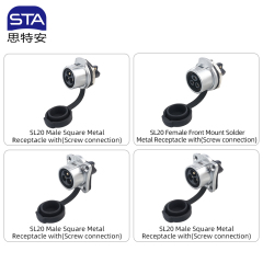 LP20 Screw aviation plug IP68 | Industrial Waterproof Connector