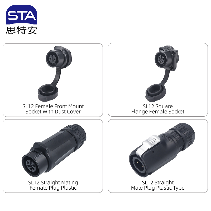SL12 IP68 Waterproof Connector | Industrial Aviation Plug