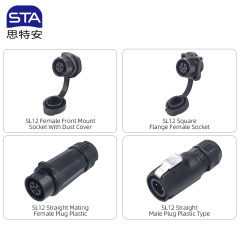 SL12 IP68 Waterproof Connector | Industrial Aviation Plug