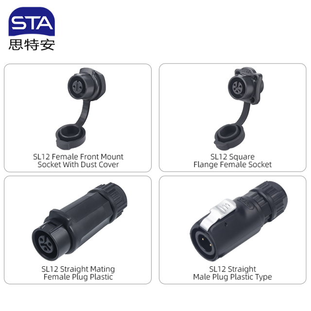 SL12 IP68 Waterproof Connector | Industrial Aviation Plug