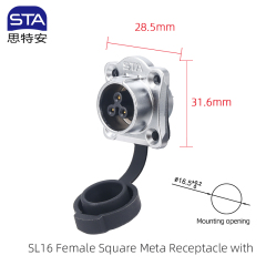 Square Flange Female Socket