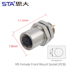Front Mount Female Screw M5*0.5