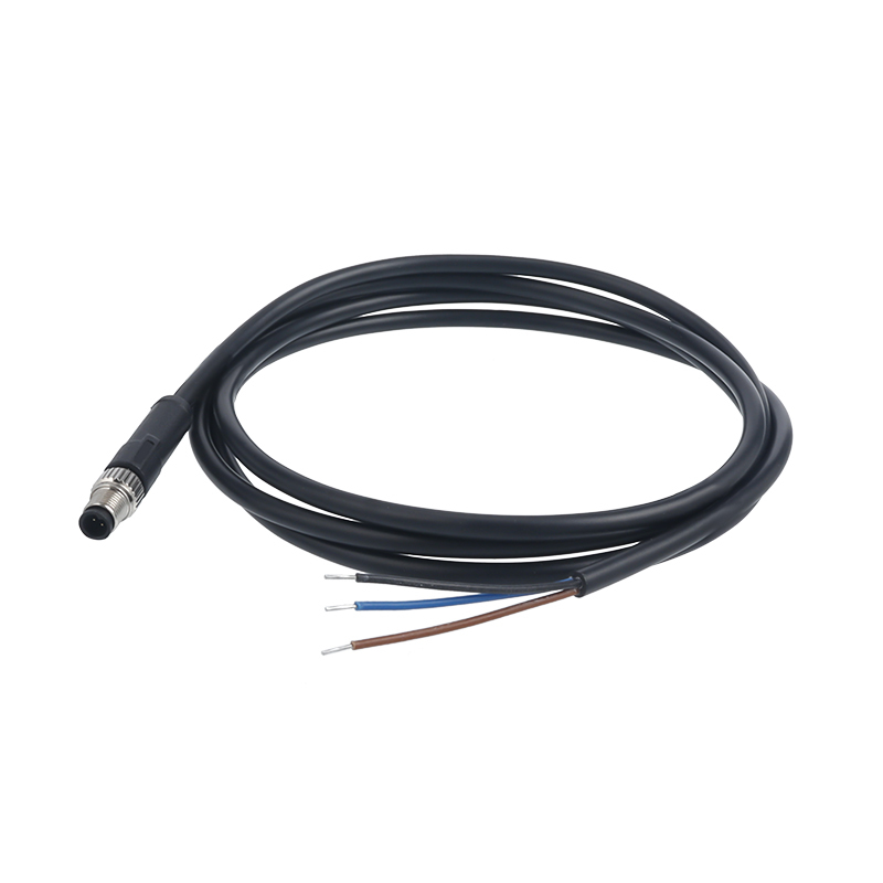 M5 IP67 Waterproof Connector: 3 4 Pin Panel Mount Socket with Wire