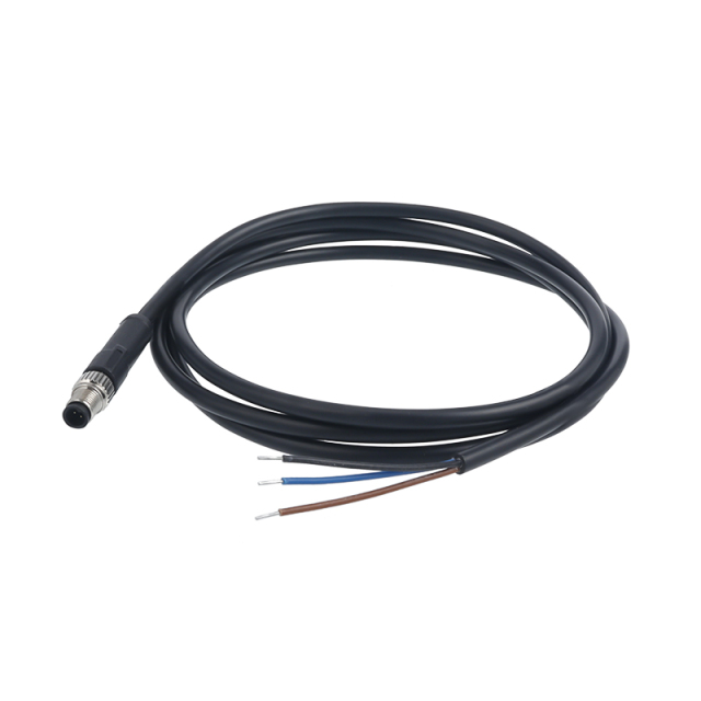 M5 IP67 Waterproof Connector: 3 4 Pin Panel Mount Socket with Wire