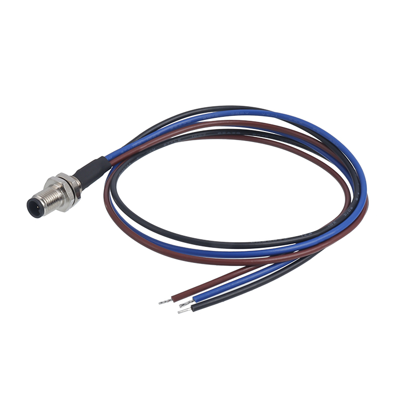 M5 IP67 Waterproof Connector: 3 4 Pin Panel Mount Socket with Wire