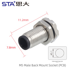 Back Mount Male Screw M5*0.5