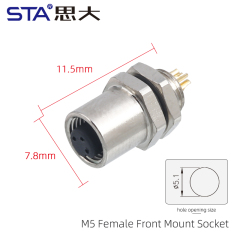 Front Mount Female Screw M5*0.5