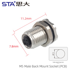 Back Mount Female Screw M7*0.75
