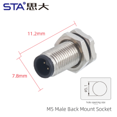 Back Mount Male Screw M5*0.5