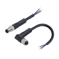 M5 IP67 Waterproof Connector: 3 4 Pin Panel Mount Socket with Wire