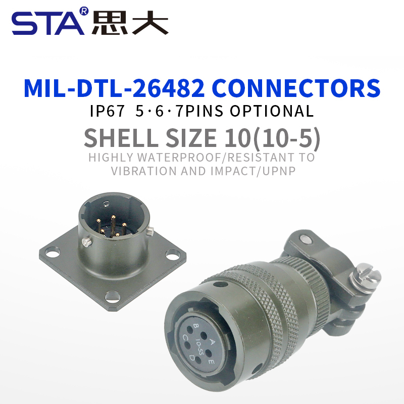 MIL-DTL-26482 8-Shell 3-Pin Plug Receptacle Circular Connector
