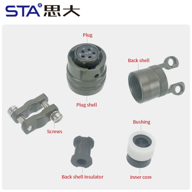 MIL-DTL-26482 8-Shell 3-Pin Plug Receptacle Circular Connector