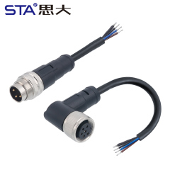 M16 Shielded Overmolded Connector | IP67 Straight & Angled