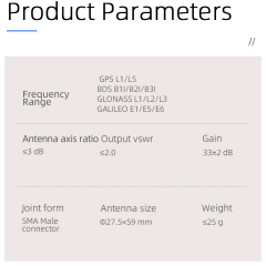 High Precision Rtk Gnss Helix Positioning Multi-Frequency UAV Antenna