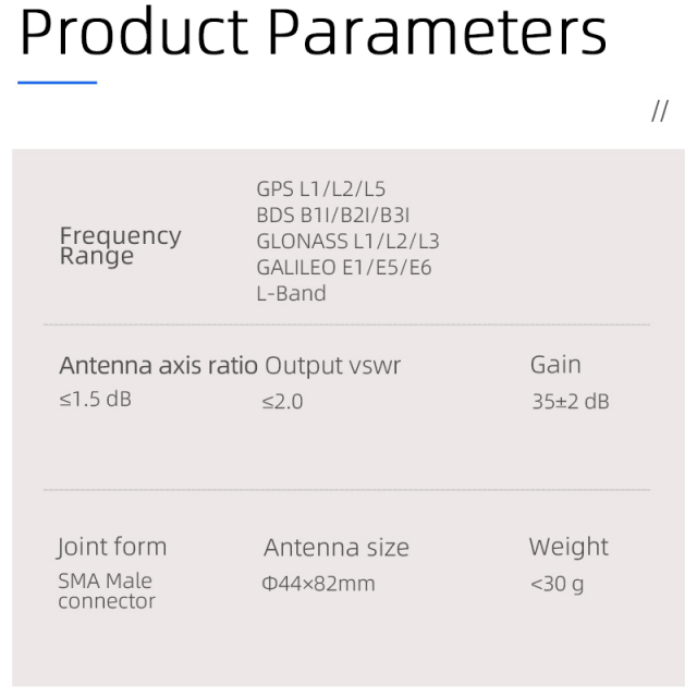 L1 L2 L5 High Precision Positioning Uav Unmanned Rtk Gnss Helix Antenna
