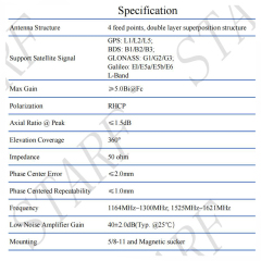AG35 Survey Rtk Gnss L1 L5 GPS Antenna AG-30