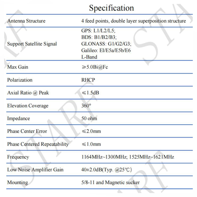 AG35 Survey Rtk Gnss L1 L5 GPS Antenna AG-30