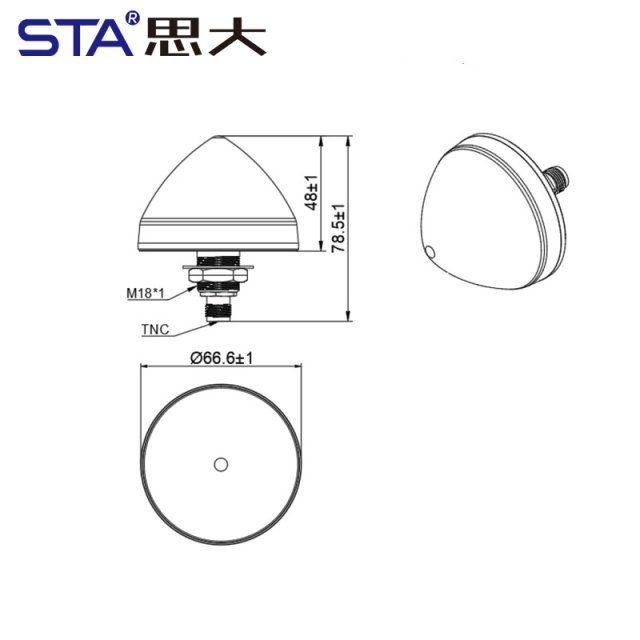 Small-Sized High-Precision TNC N Connector Full-Band IoT Device Antenna
