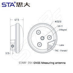 AG35 Survey Rtk Gnss L1 L5 GPS Antenna AG-30