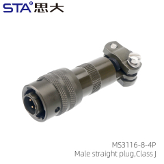 MS3116J-8-4P Straight Plug