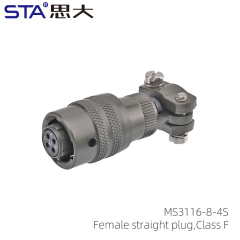 MS3116F-8-4S Straight Plug