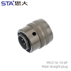 MS3116A-10-6P Straight Plug