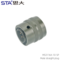 MS3116A-10-5P Straight Plug
