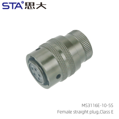 MS3116E-10-5S Straight Plug