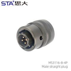 MS3116A-8-4P Straight Plug