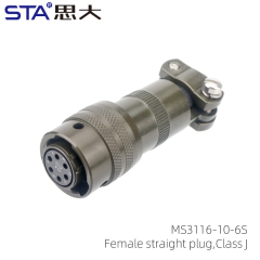 MS3116J-10-6S Straight Plug