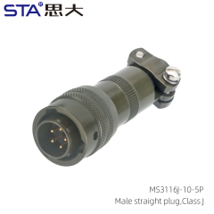 MS3116J-10-5P Straight Plug