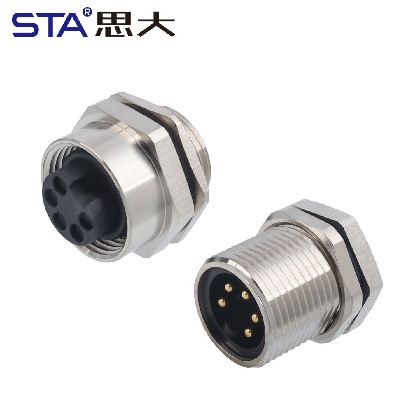 7/8 Socket Connector | IP67 Solder & PCB Type