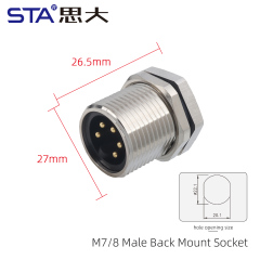7/8 Male Back Mount Socket(7/8"-16UNF)