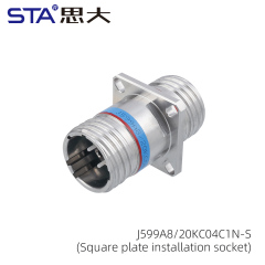 Square plate installation socket