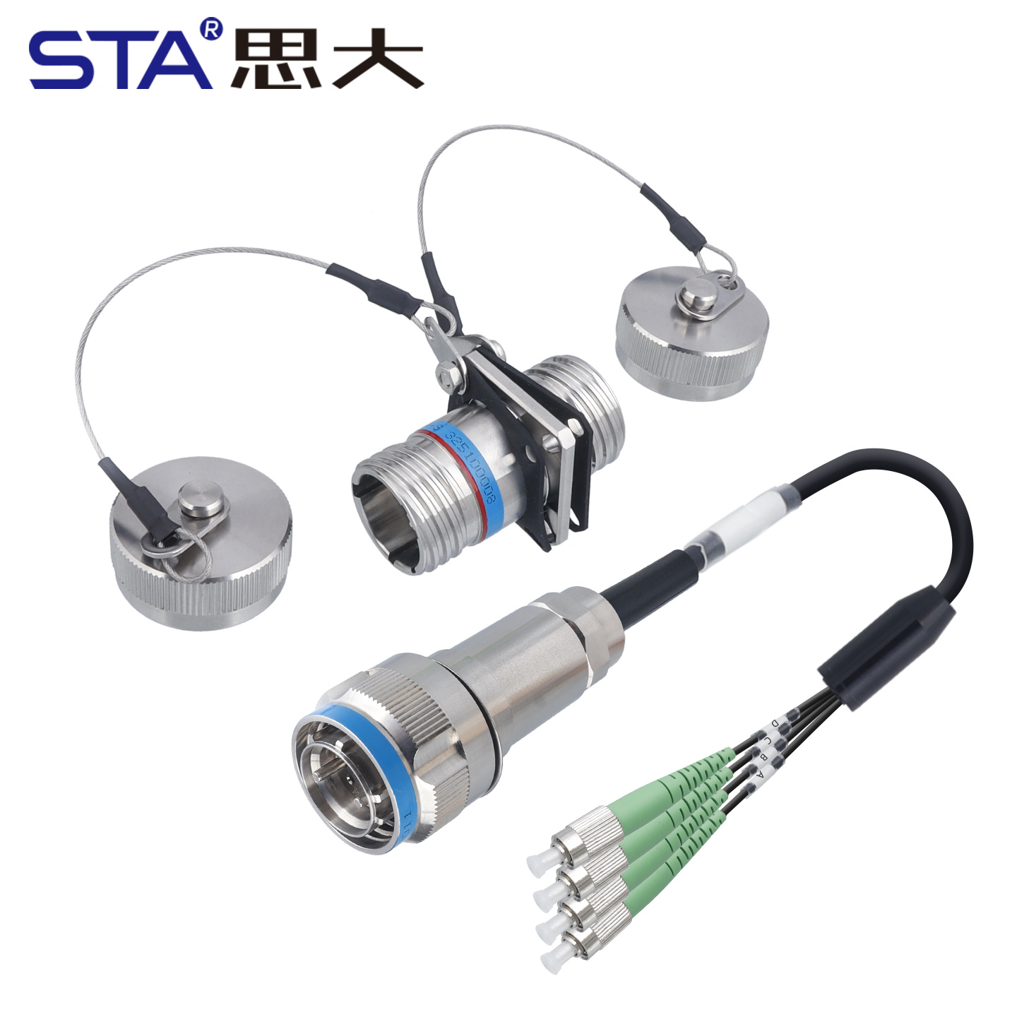 MIL-DTL-38999 J599A8: ARINC 801 High-Precision Fiber Optic Connector