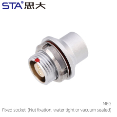 MEG Fixed socket(Nut fixation, water tight or vacuum sealed)