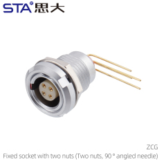 ZCG Fixed socket (With two nuts-90 angled needle)