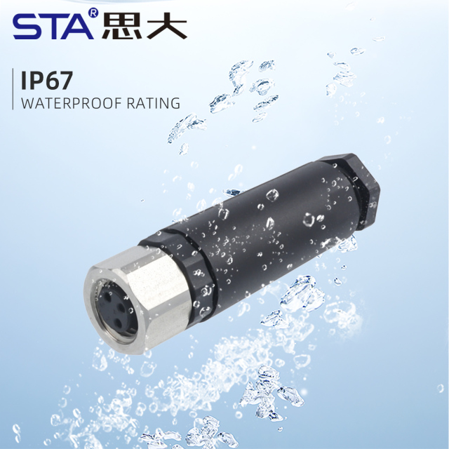 M8 316L Stainless Steel Connector: 3 4 Pin Assembled Aviation Plug