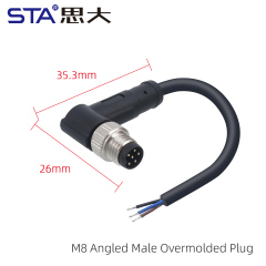 Angled Male Plug