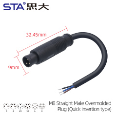 Straight Male Plug