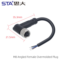 Angled Female Plug