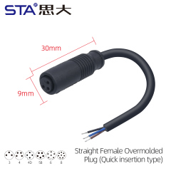 Straight Female Plug
