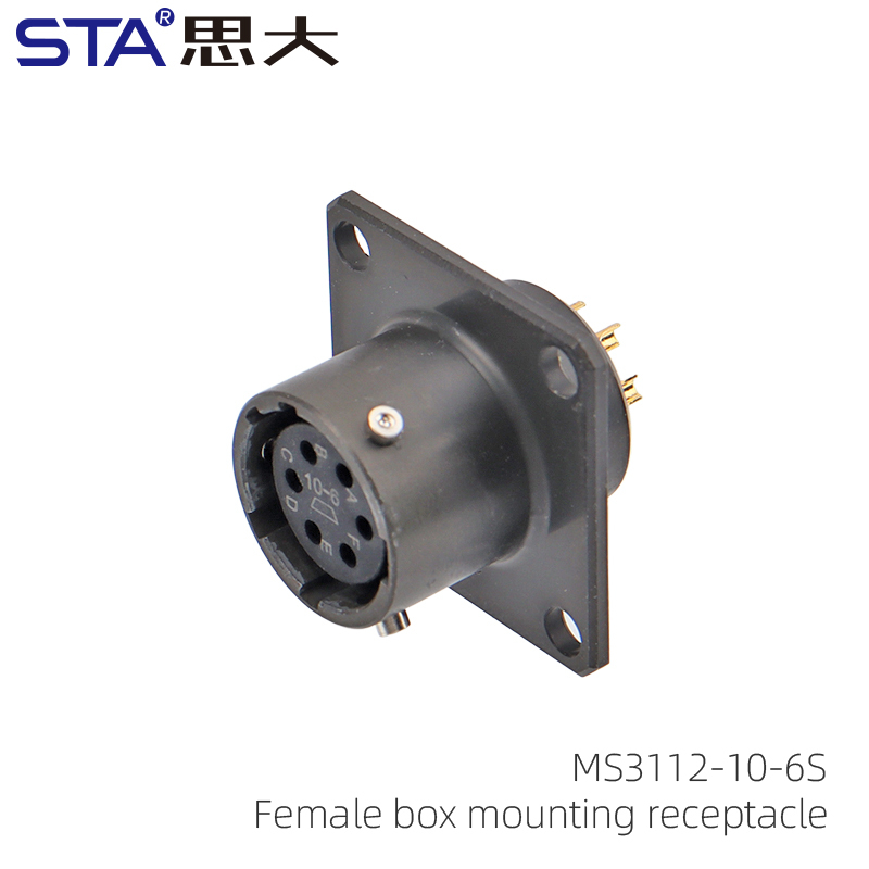 MS3112 Connector: MIL-DTL-26482 Bayonet Circular Socket