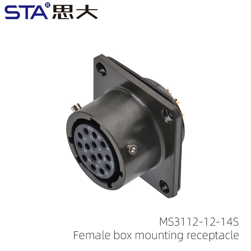 MS3112 Connector: MIL-DTL-26482 Bayonet Circular Socket