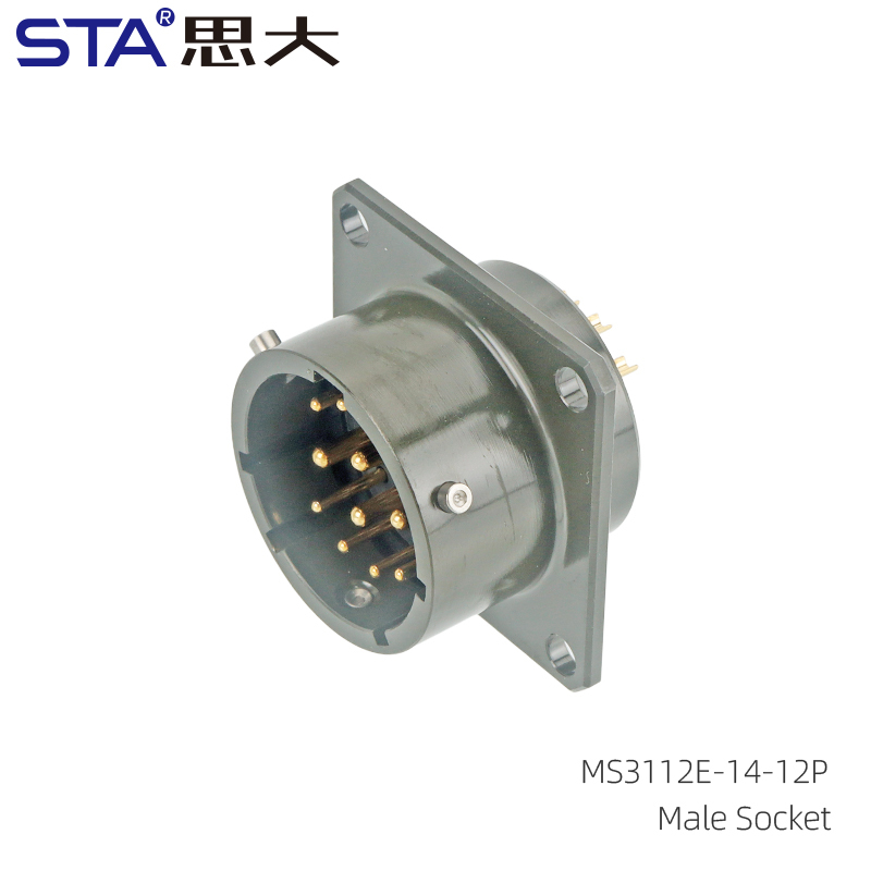 MS3112 Connector: MIL-DTL-26482 Bayonet Circular Socket